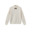 Neck Bow Knit Turtleneck