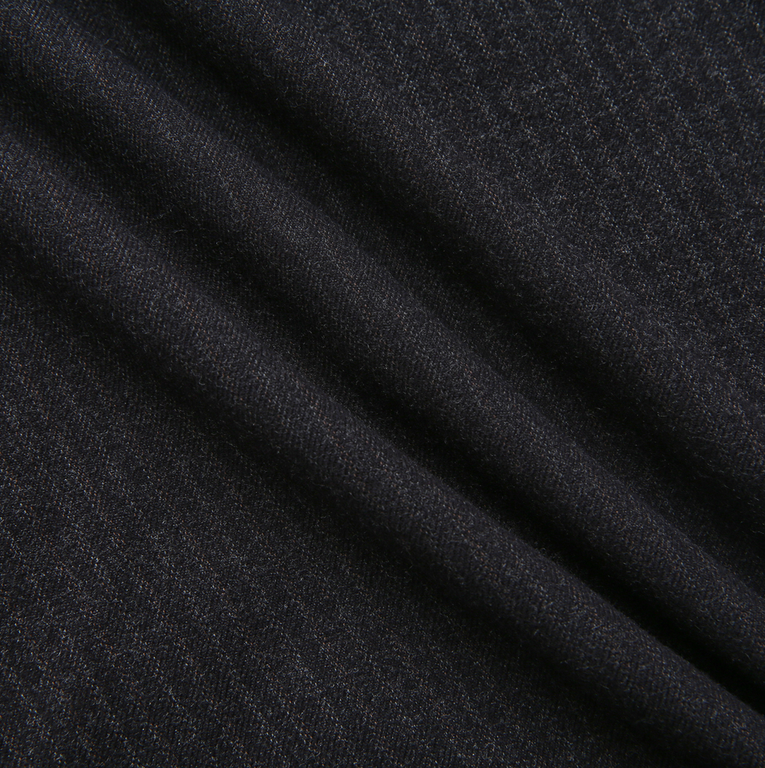Pinstripe Belted Maxi Skirt