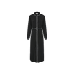 Pleated Belt Dress