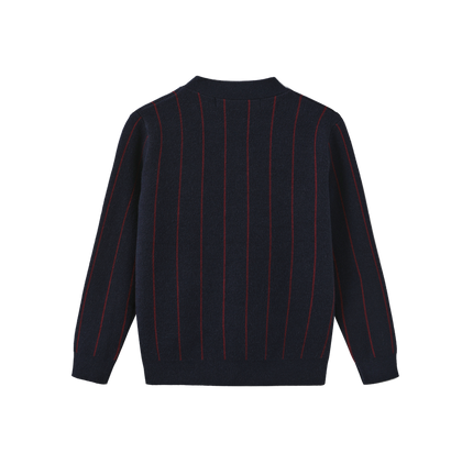 Pilro Pinstripe Knit Cardigan