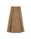 Drop Seam Paneled Denim Skirt