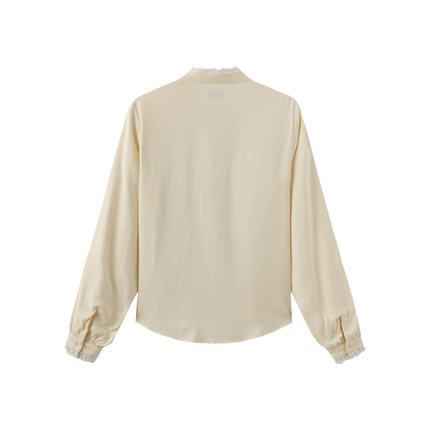Eyelet Trim Blouse