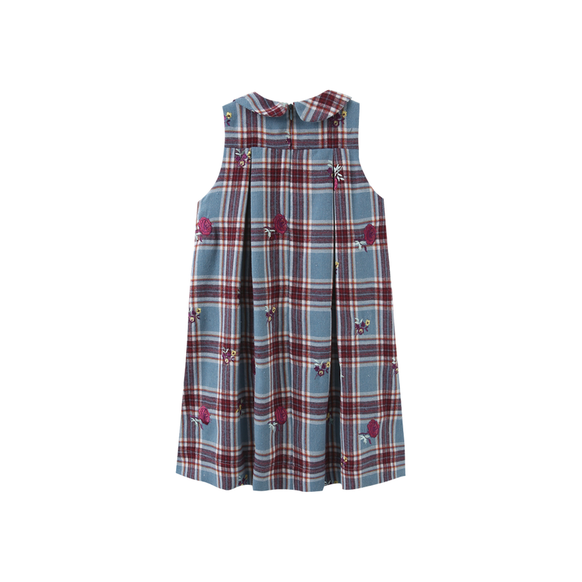 Jerry Plaid Floral Jumper