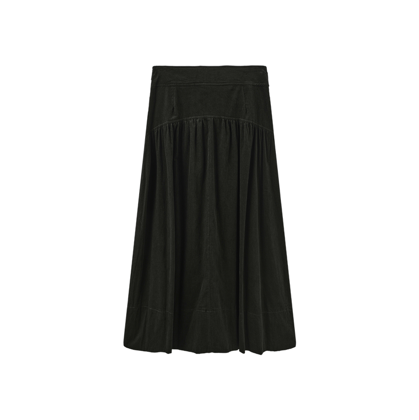 Corduroy Rounded Yolk Skirt
