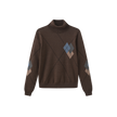 Argyle Knit Turtleneck