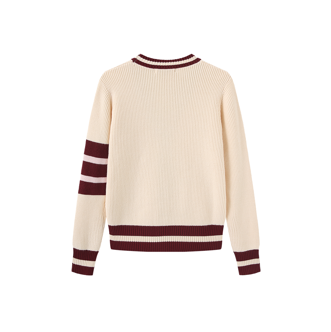 Knit Varsity Cardigan