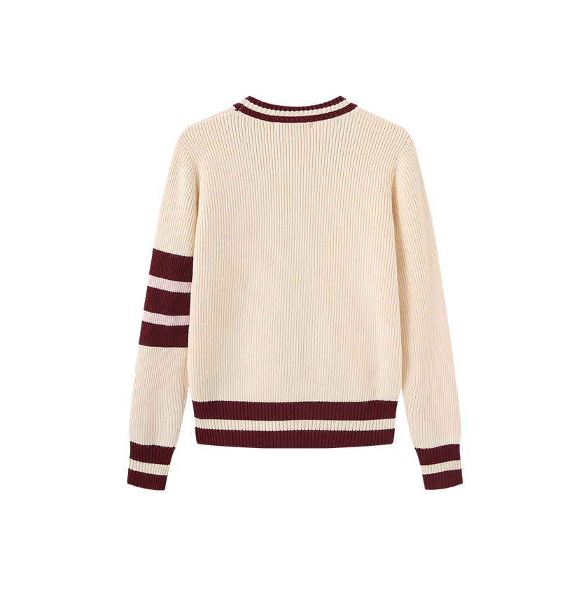 Knit Varsity Cardigan