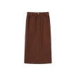 Canvas Straight Maxi Skirt