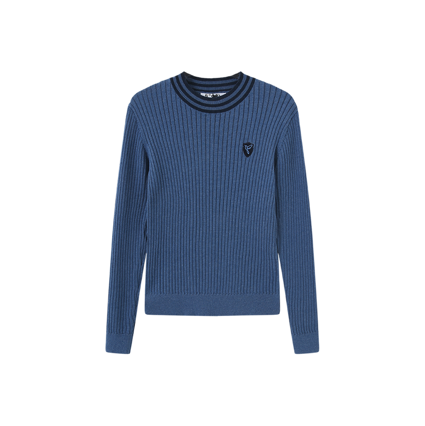 Sport Stripe Ribbed Knit Top