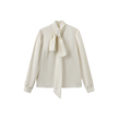 Kim Bow Lace Trimmed Blouse