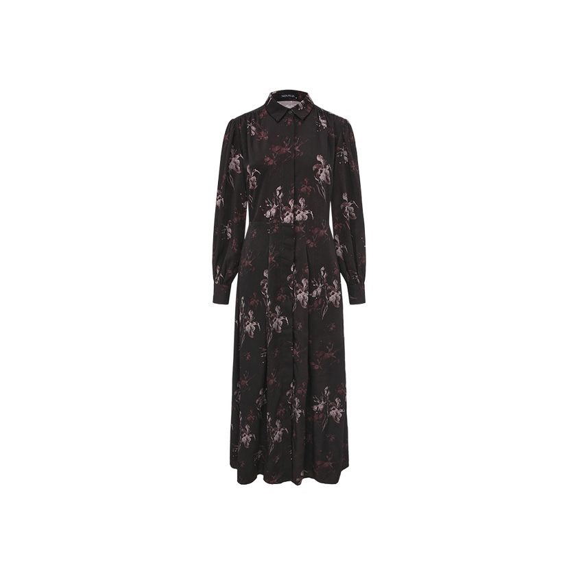 Flowy Floral Collared Dress