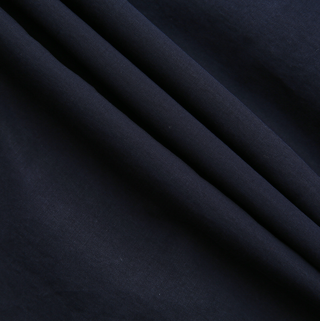 Cupro Pleat Collar Dress