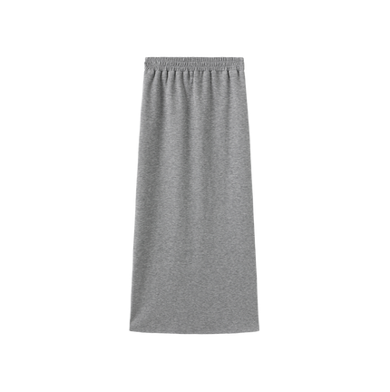 Elastic Straight Maxi Skirt