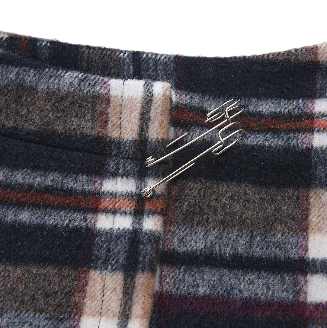 Zalli Wrap Safety Pin Skirt
