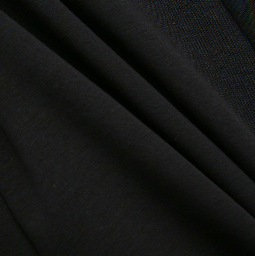 Sweatshirt Paneled Midi Skirt
