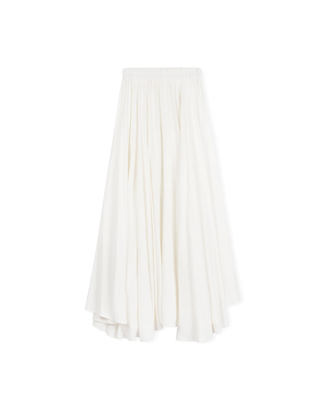 Asymmetrical Maxi Linen Skirt