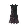 Painted Floral Waisted Dress