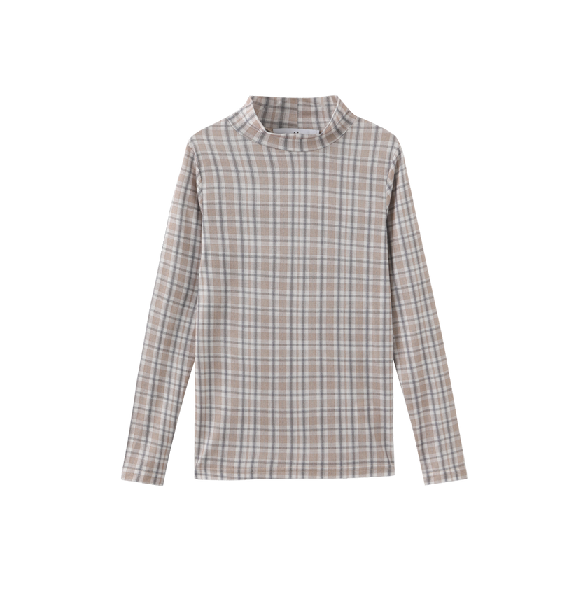 Printed Layering Mock Neck