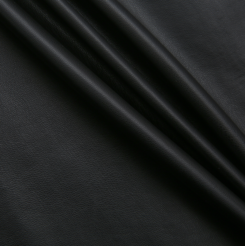 Side Pleat Buckle Leather Skirt