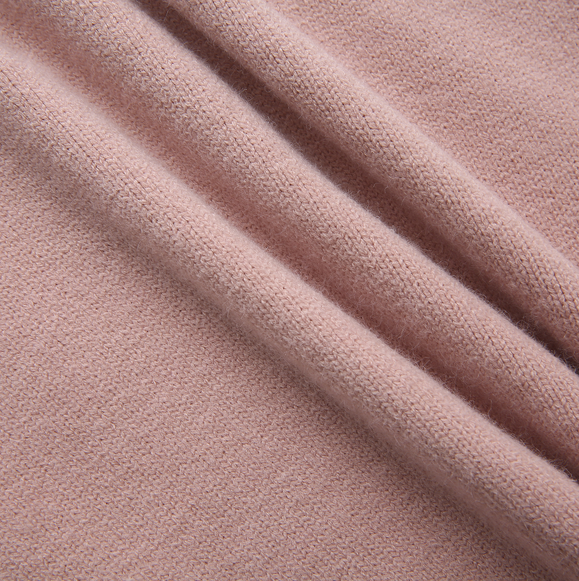 Round Tonal Knit Ruffle Sweater