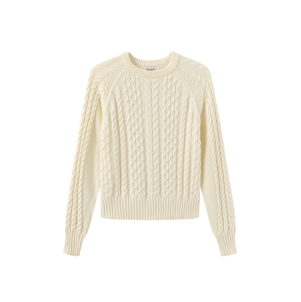 Cable Knit Ribbed Sweater