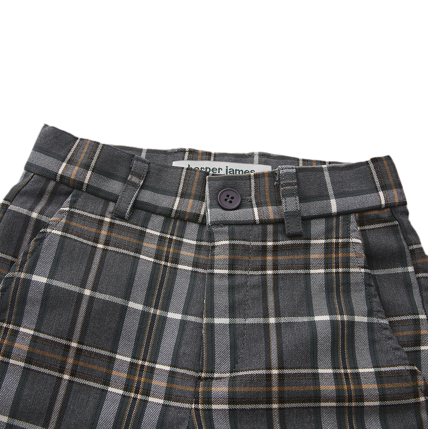 Brace Plaid Pants