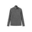 Argyle Print Turtleneck