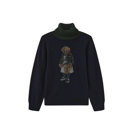Tanvi Contrast Neck Turtleneck