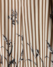 Poplin Stripe Floral Detail Maxi Skirt