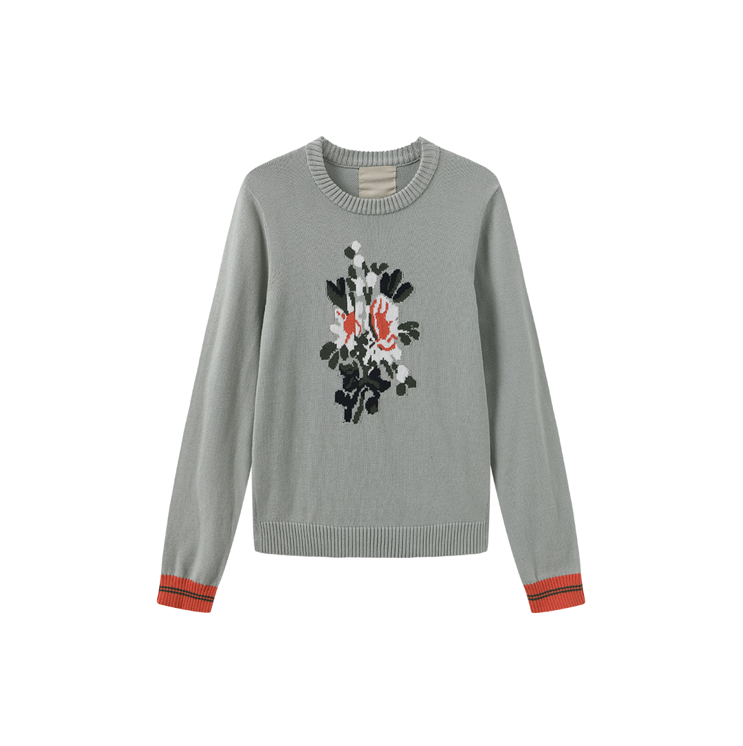 Rustic Flower Sweater