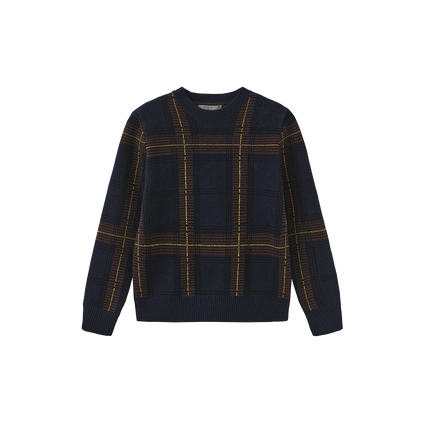 Lino Plaid Knit Sweater