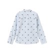 Lee Embroidered Neck Tie Blouse