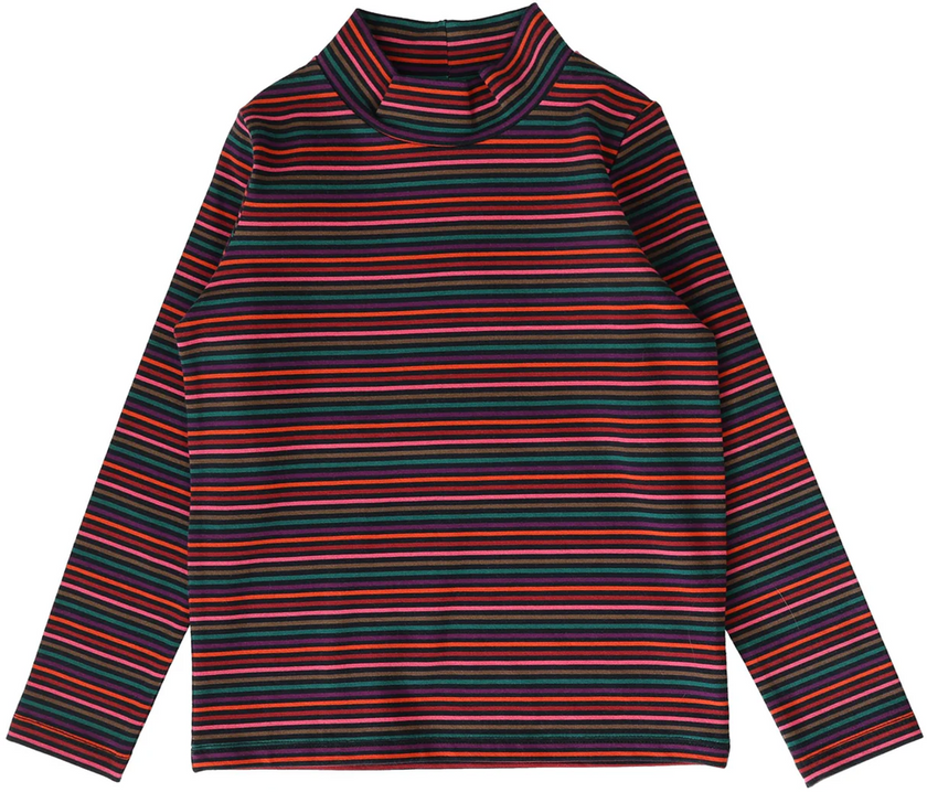 Printed Mocknecks Multi Stripe