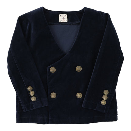 Velvet Blazer Navy