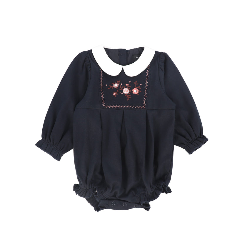 Wool Embroidered Romper