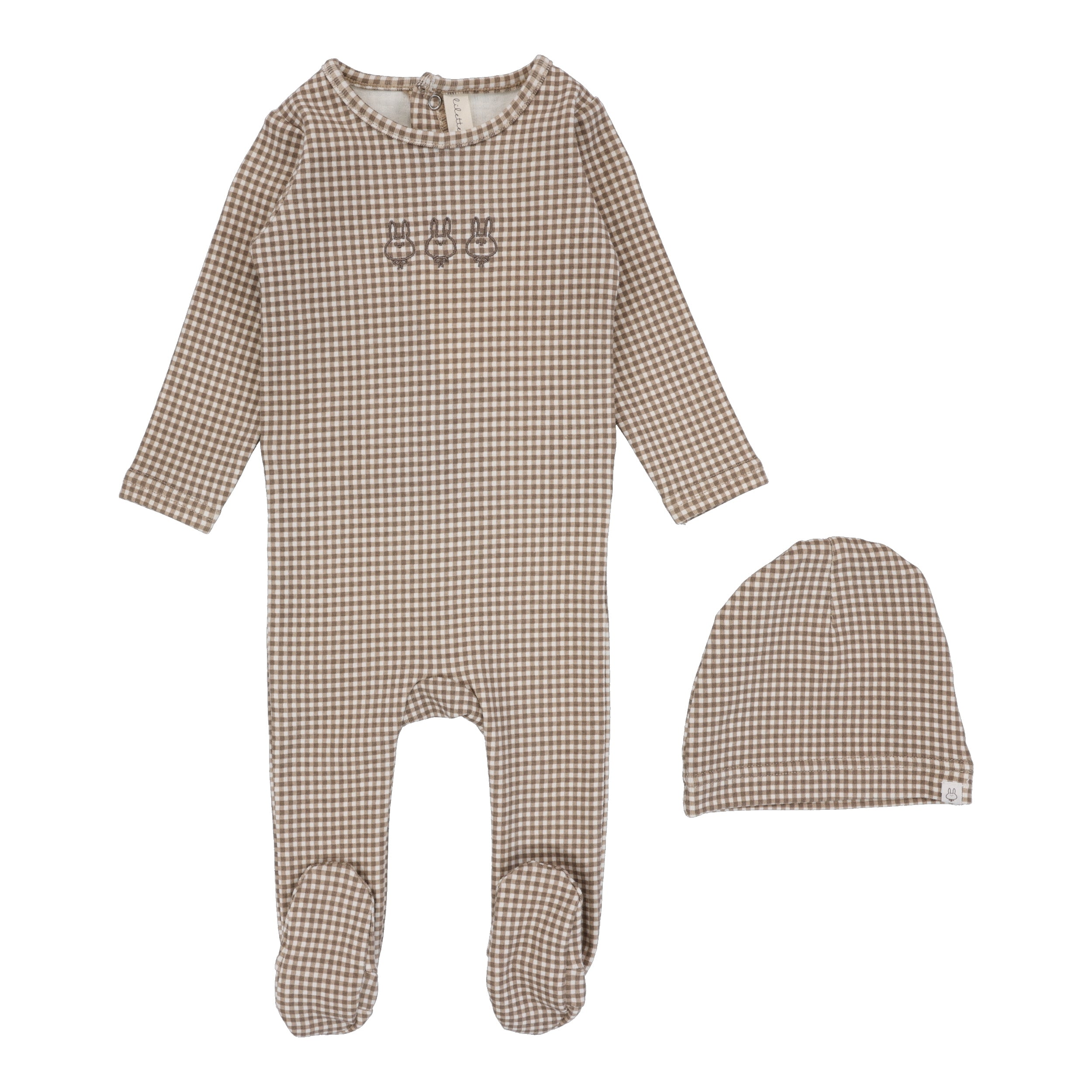 Gingham Bunny Footie