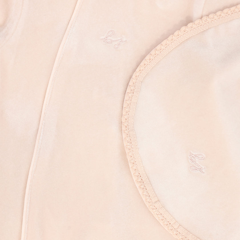 Velour Collar Footie