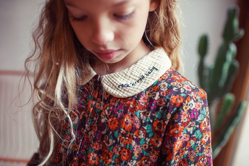 Multicolor Flower Dress (No Words On Collar)