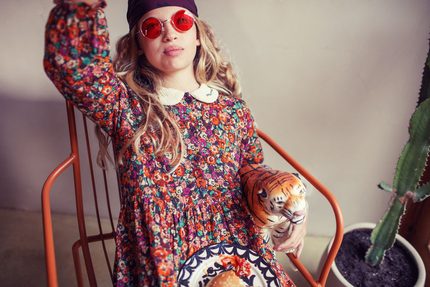 Multicolor Flower Dress (No Words On Collar)