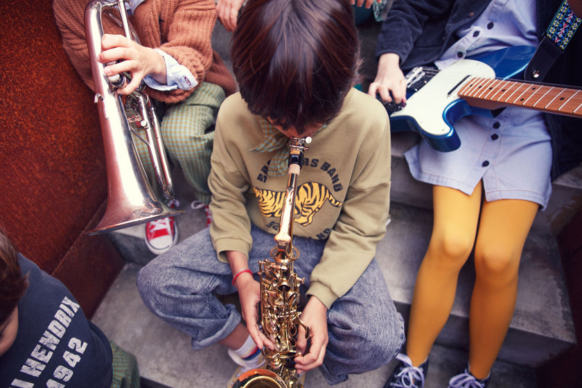 Olive Green Sweatshirt w/ Tiger Print