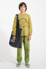 Olive Green Sweatshirt w/ Tiger Print