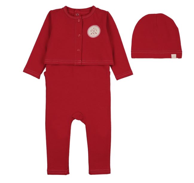 Lil Legs Girls Footie Set With Cardigan
