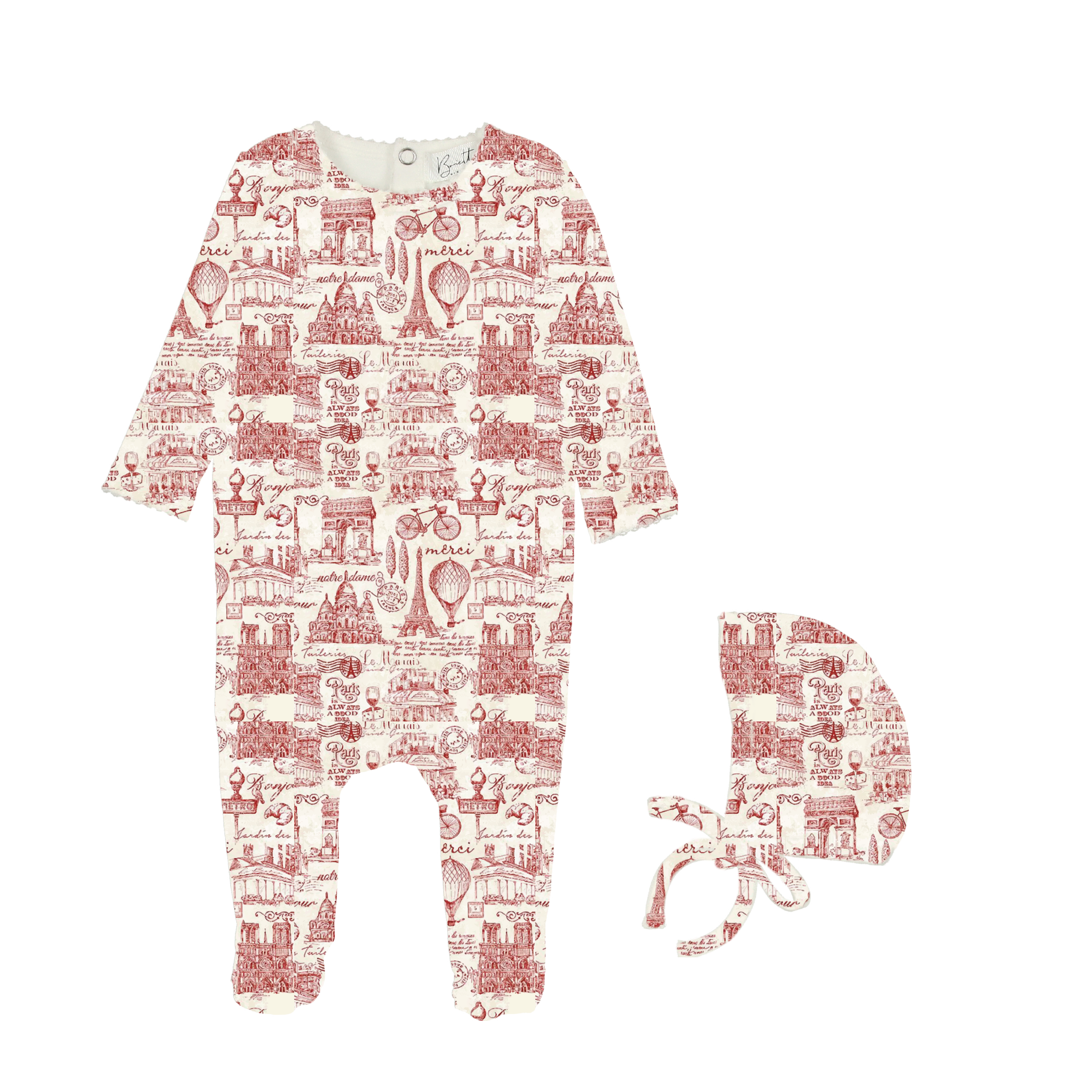 Bopop Toile Pajamas