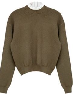 Marley Ruffle Knit Mock Neck
