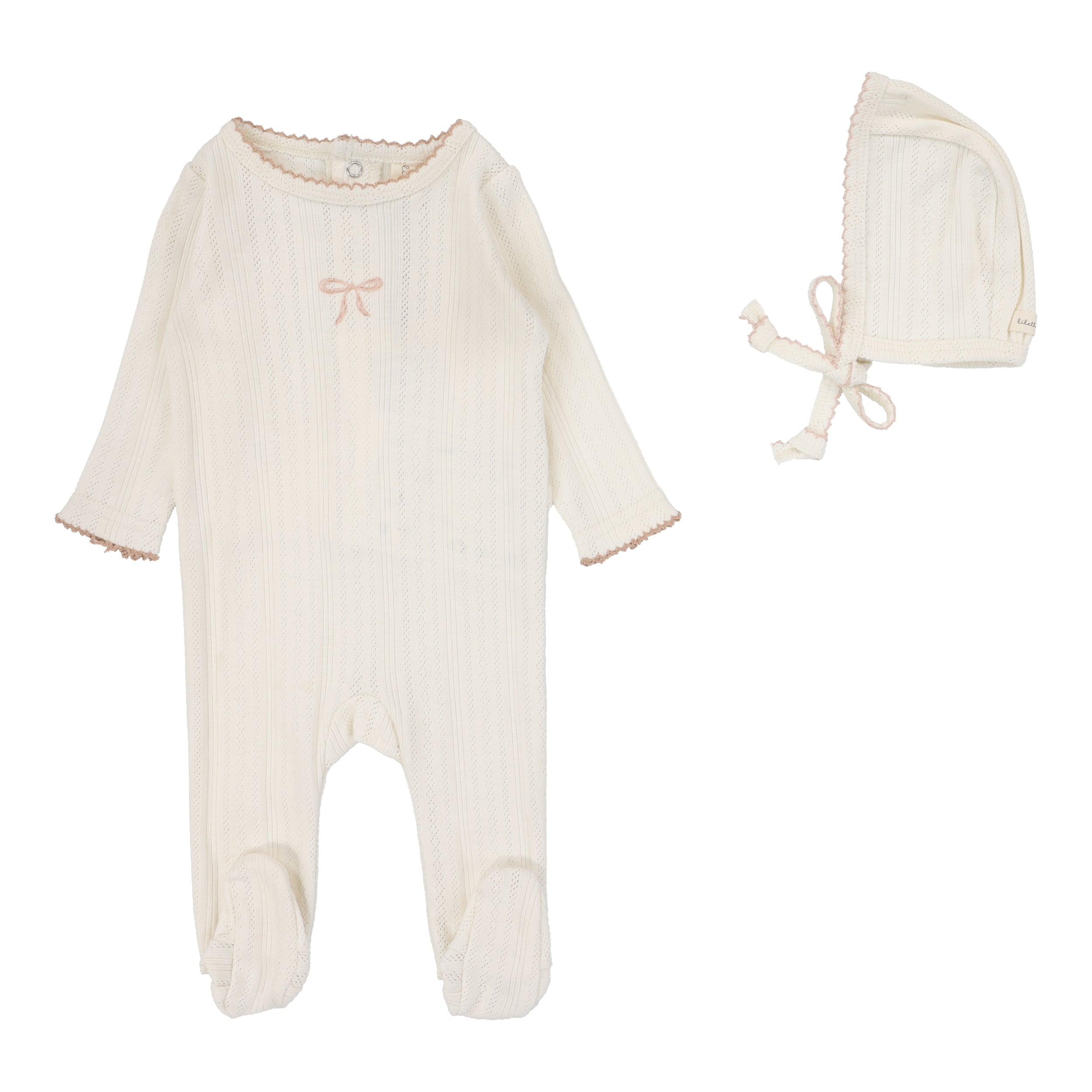Pointelle Graphic Footie Set