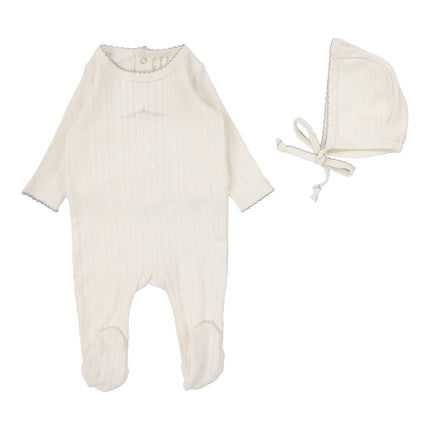 Pointelle Graphic Footie Set