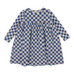 Checked Tulip Dress Three Quarter Sleeve