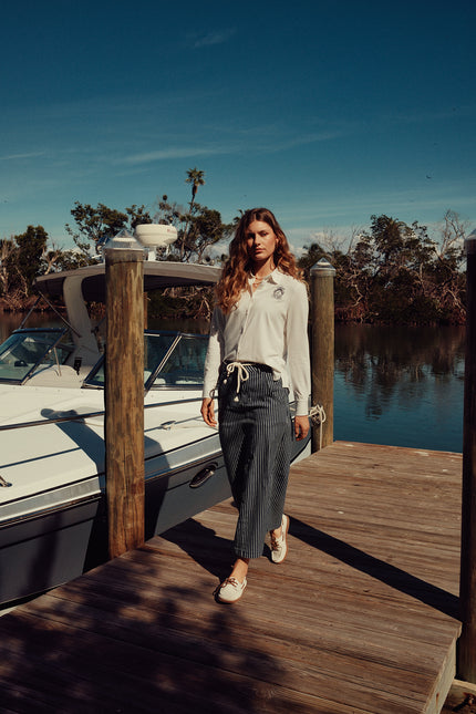 Point x HD Striped Maxi Skirt