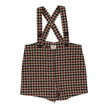 Plaid Suspender Shorts