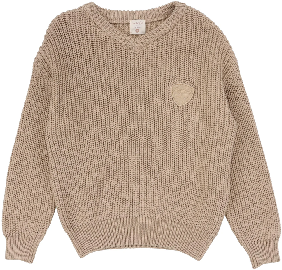 Knit V-Neck Sweater